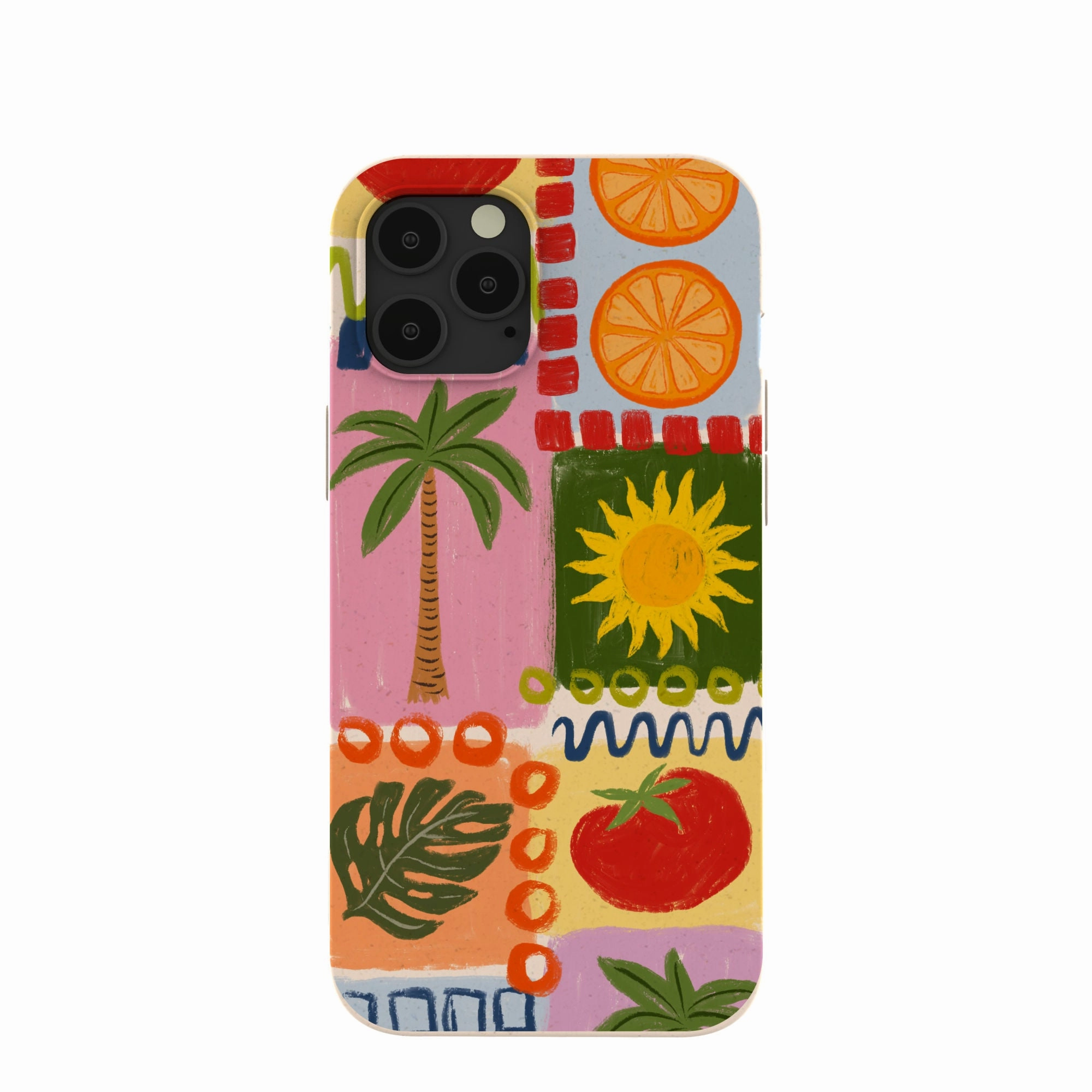 Seashell Hello Sunshine iPhone 12 Pro Max Case Minimal Detail Raised Bezels