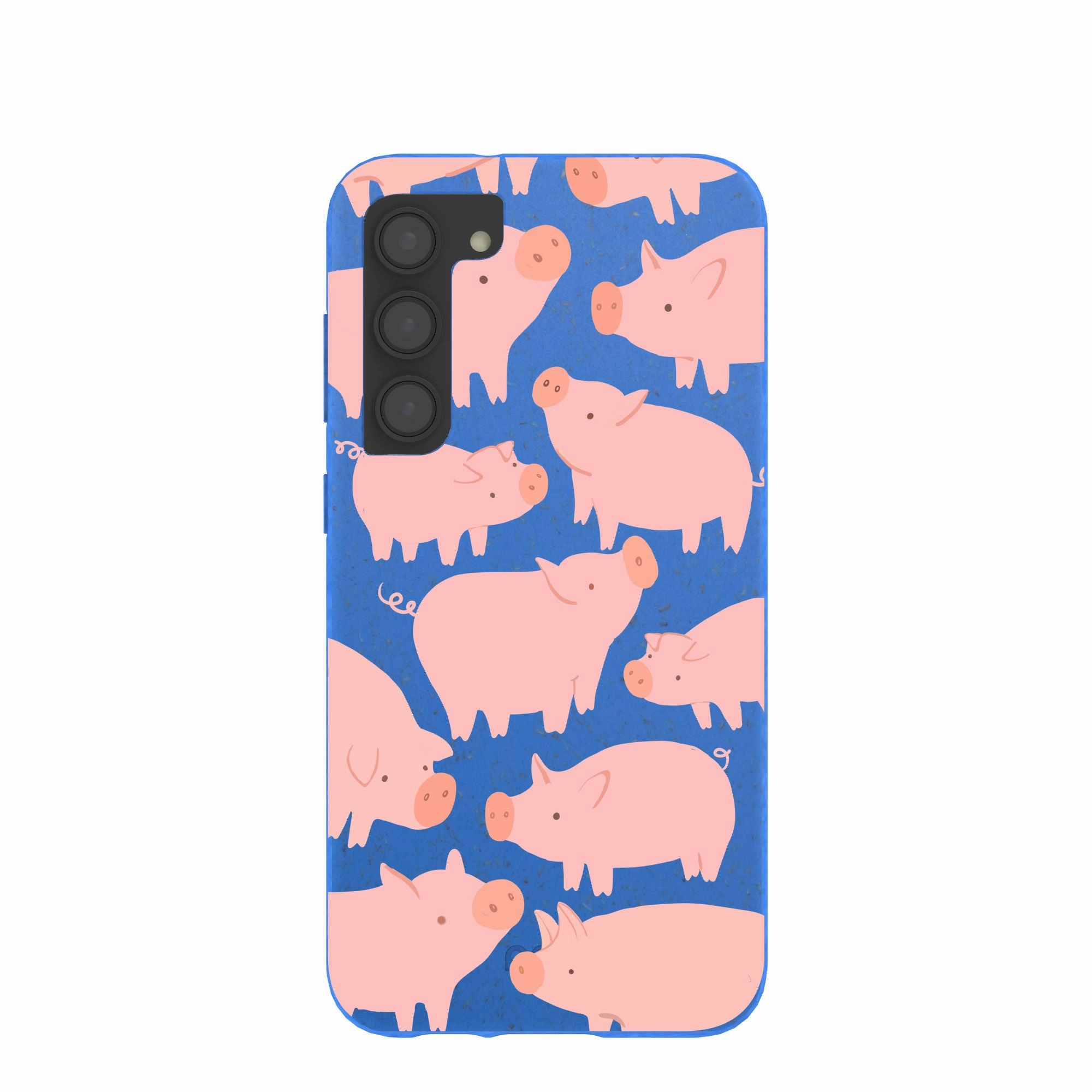 Durable Form Electric Blue Piggies Samsung Galaxy S23 (Plus) Case