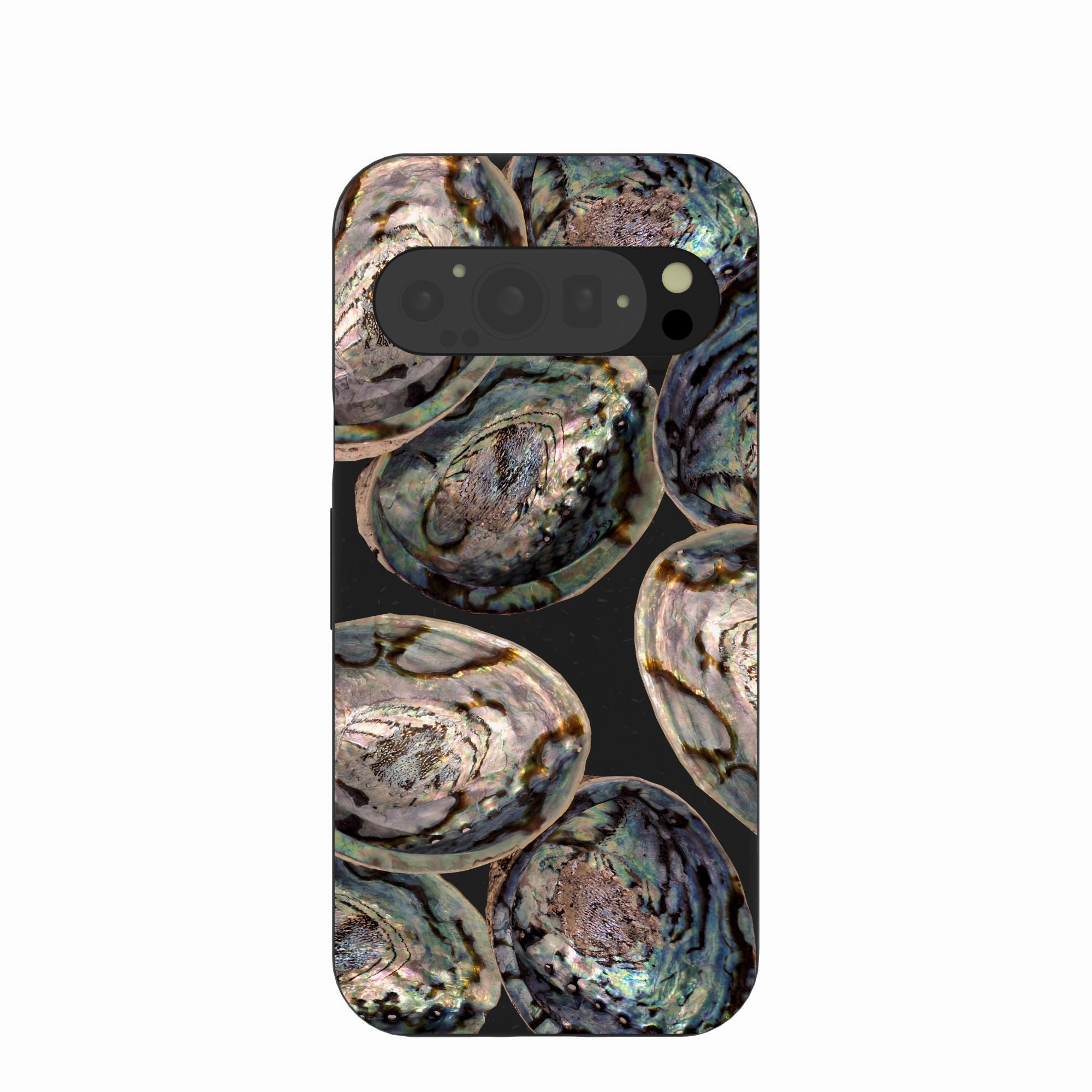 Black Abalone Shells Google Pixel 9/9 Pro Case Customizable Option