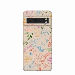 Seashell Springline Magic Google Pixel 8 Pro Case Frosted surface Soft Grip Layer