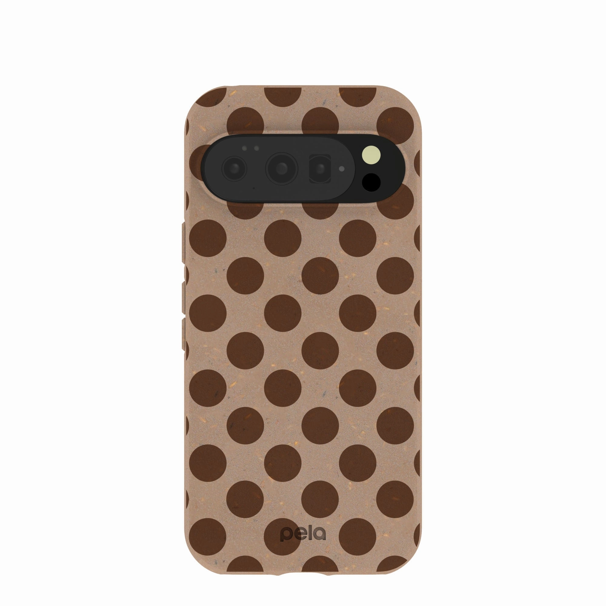 Chocolate Brown Cocoa Sprinkle Google Pixel 10/10 Pro Case Polished Finish Texture