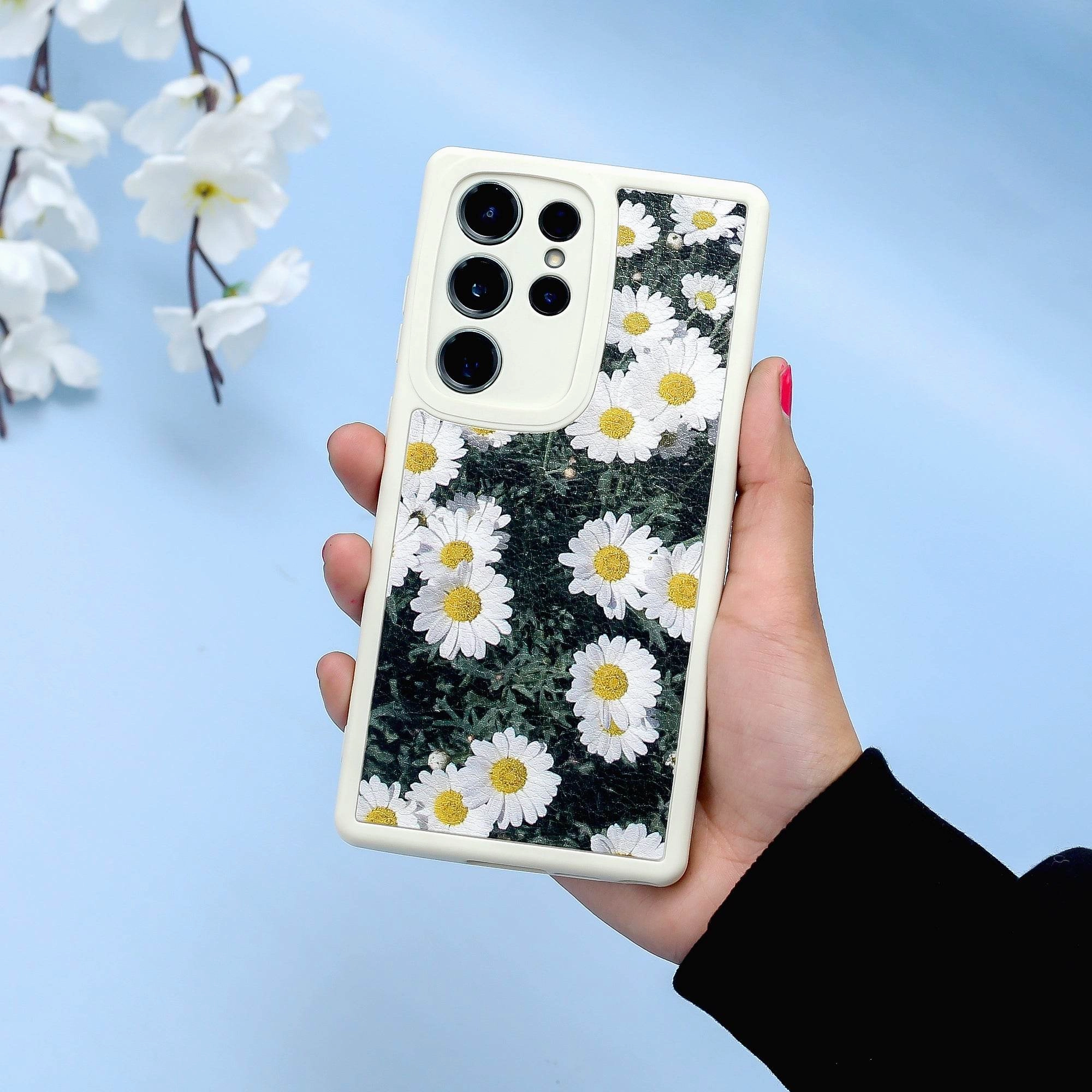 Flexible Layer Design Mystical Floral Pattern Phone Case - Samsung