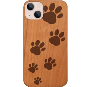 Tactile Buttons Dog Paws - Engraved Phone Case