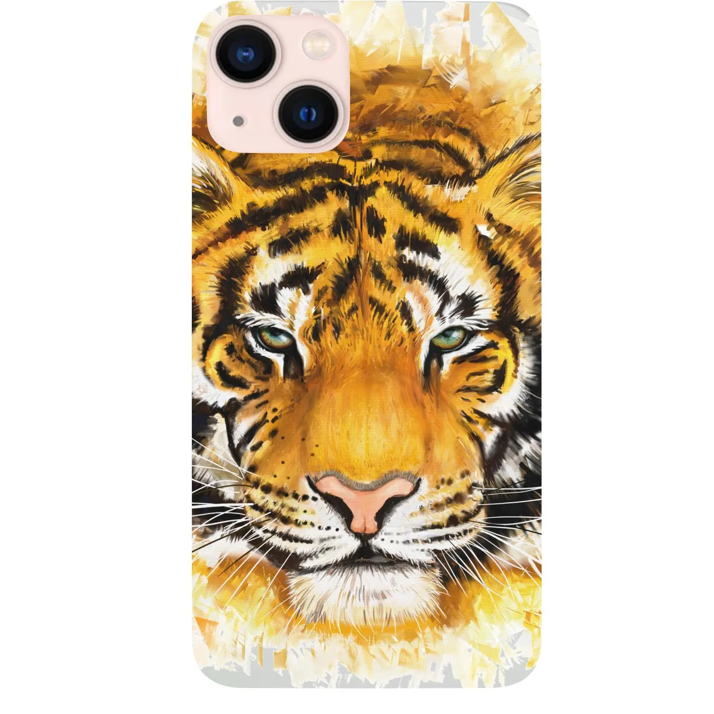 Metal Texture Premium Material Tiger Face 1 - UV Color Printed Phone Case