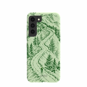 Sage Green Into the Mountains Samsung Galaxy S22 Case Long Lasting
