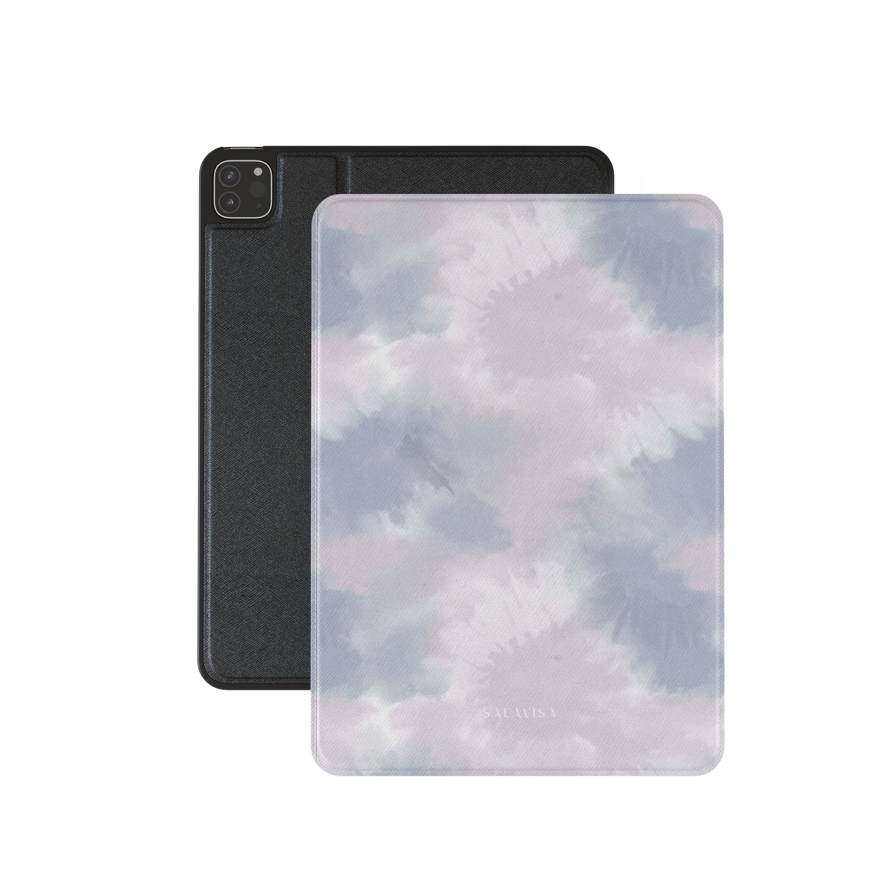Purple Tie Dye iPad Case stylish grip design