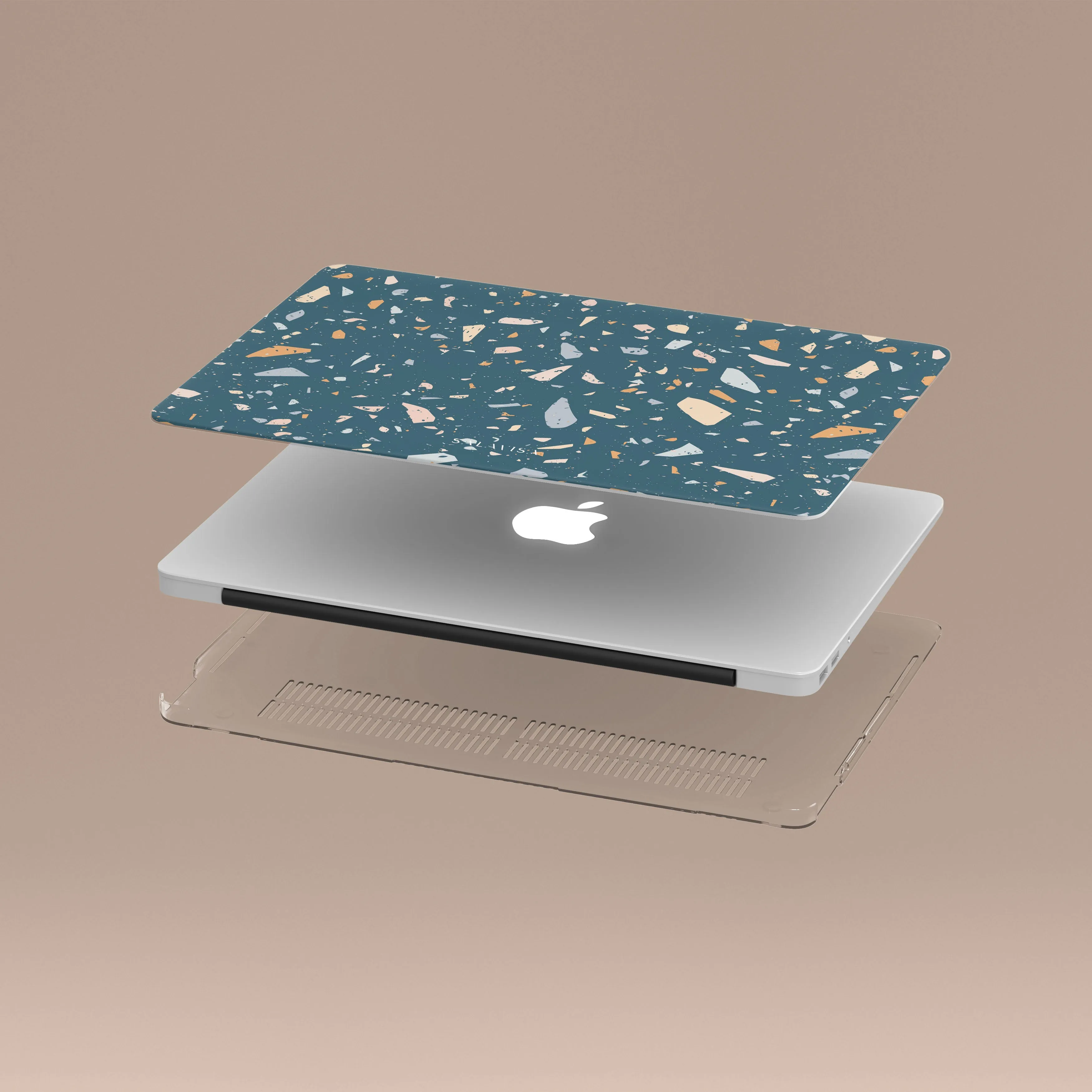 Smooth Pattern Finish Comfort Use Terrazzo Vanity MacBook Case