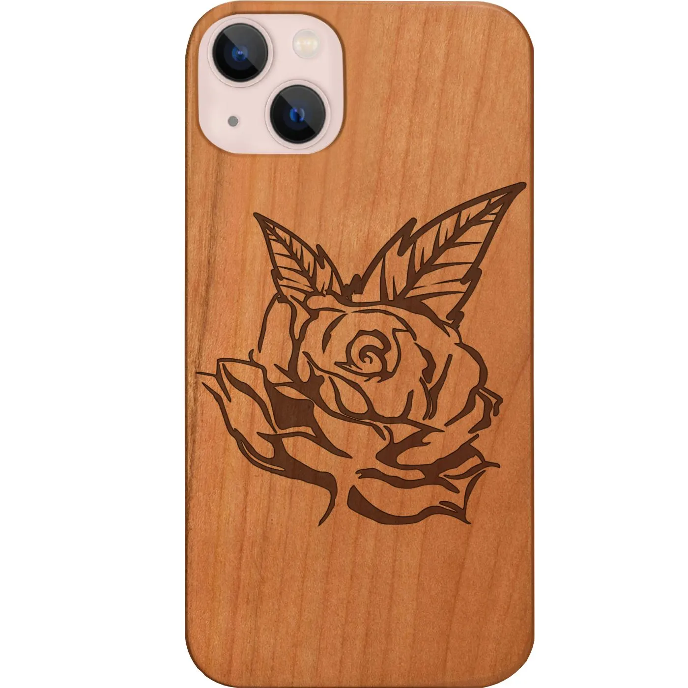 Clear Pattern Rose 2 - Engraved Phone Case