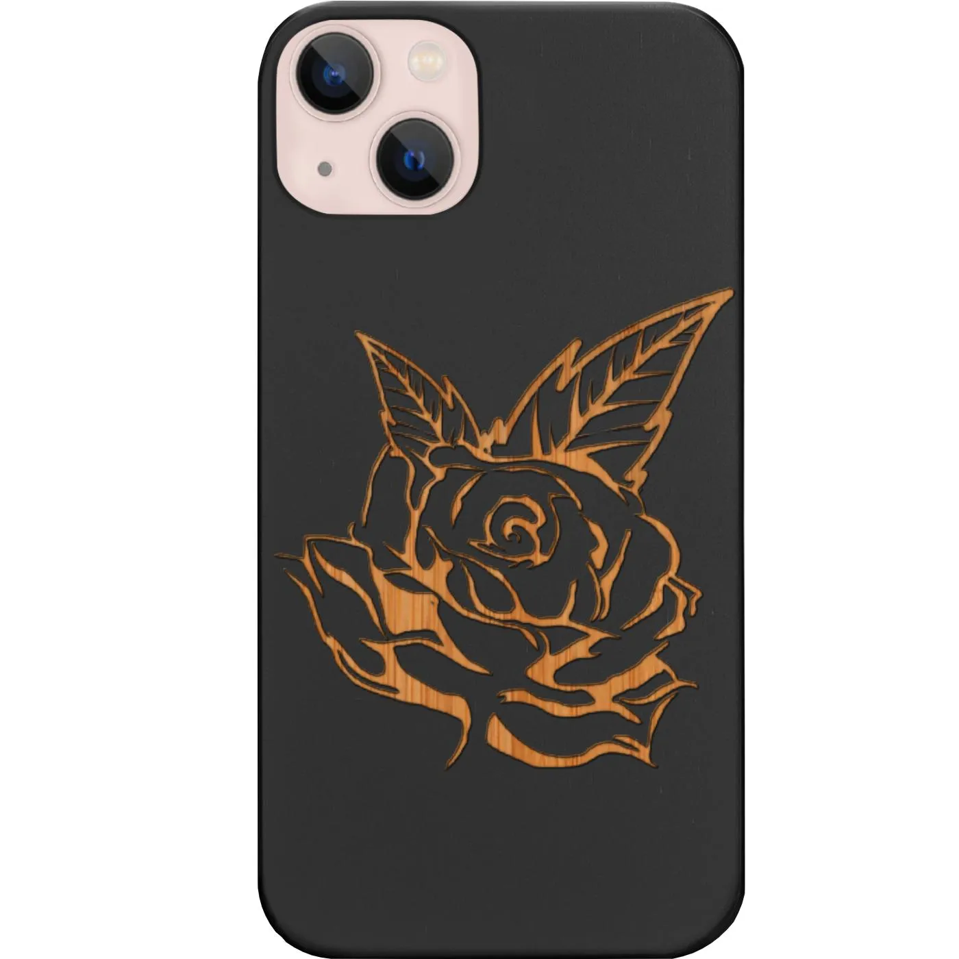 Flexible Shell Rose 2 - Engraved Phone Case