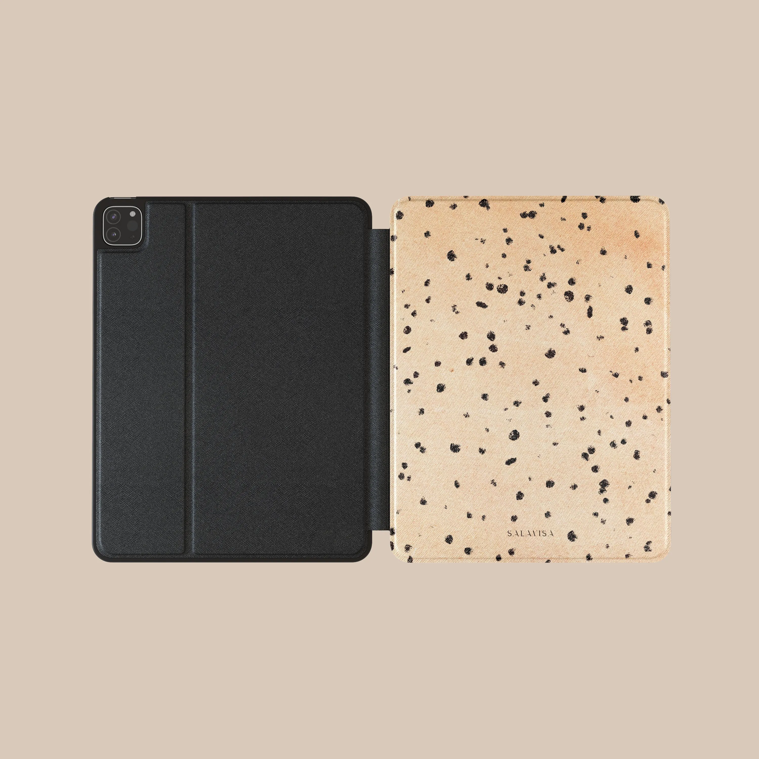 Creme Dots iPad Case Device Safety tablet holder with strap