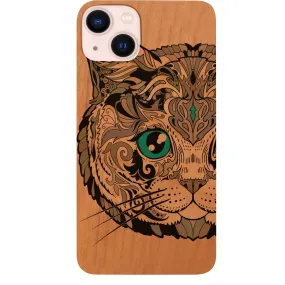 Classic Touch Simple Look Cat Face - UV Color Printed Phone Case