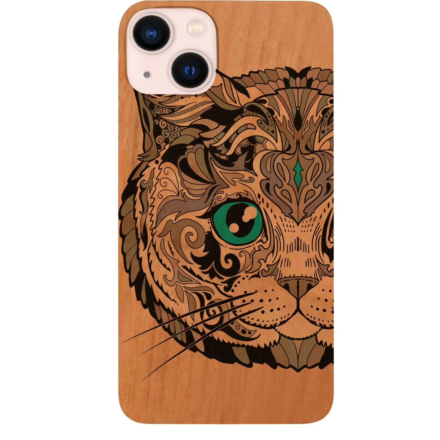 Classic Touch Simple Look Cat Face - UV Color Printed Phone Case