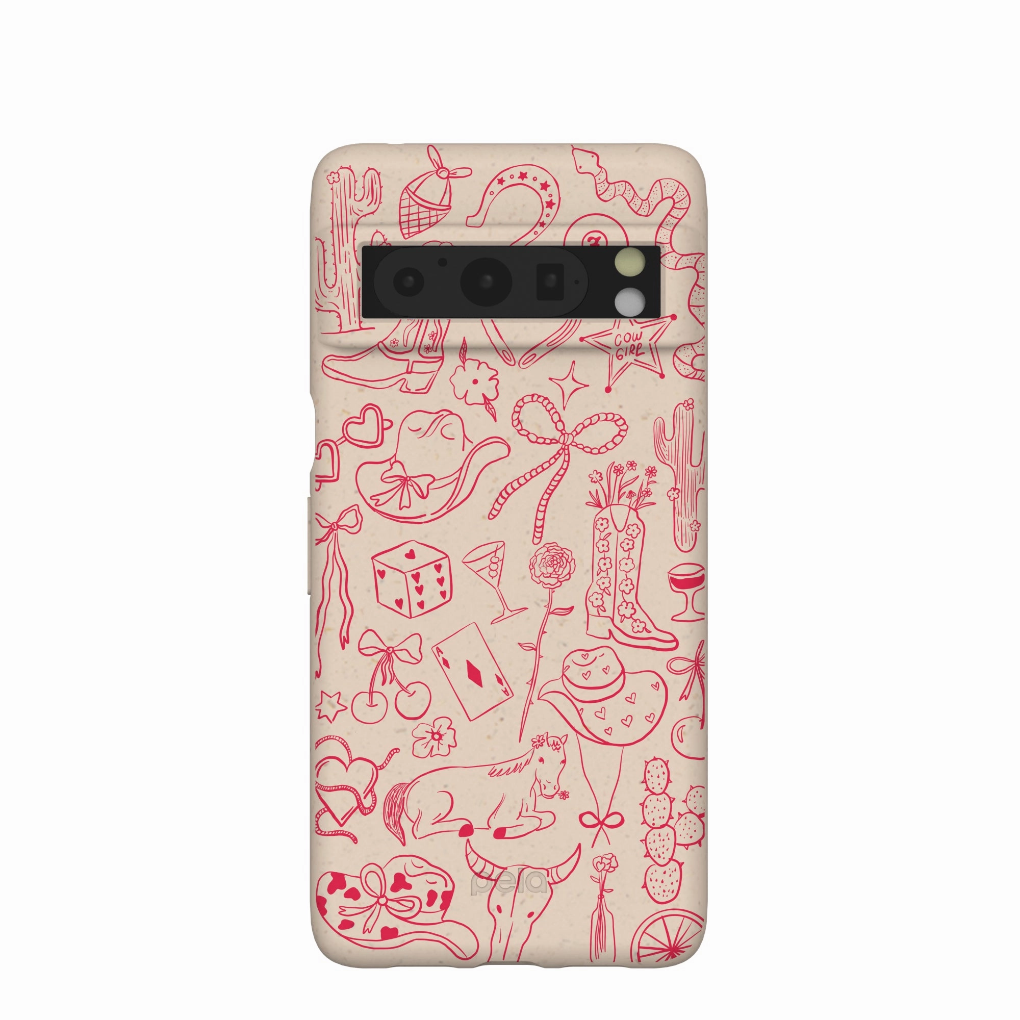 Seashell Cowgirl Chic Google Pixel 8 Pro Case Edge Shield Anti Shock Layer