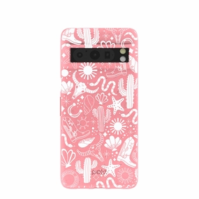 Luxury Grip hybrid design Bubblegum Pink Coastal Rodeo Google Pixel 8 Pro Case