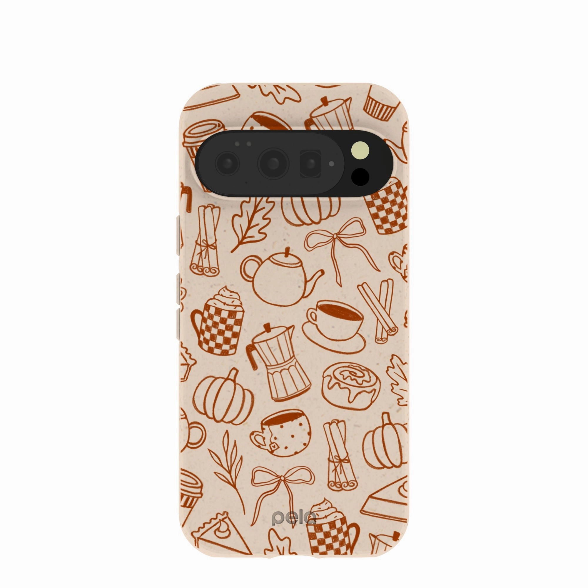 Seashell Pumpkin Spice Google Pixel 10/10 Pro Case Fashion Edge Luxury Shine