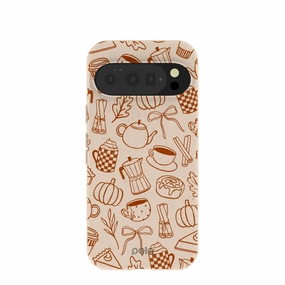 Seashell Pumpkin Spice Google Pixel 10/10 Pro Case Fashion Edge Luxury Shine
