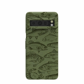 Matte Texture Design Forest Floor Fishing Lodge Google Pixel 8 Pro Case