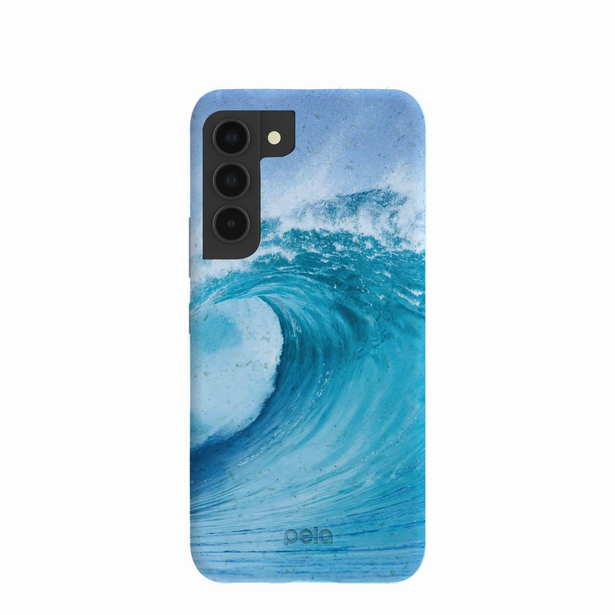 Powder Blue Big Wave Samsung Galaxy S22 Case Comfort Accessory