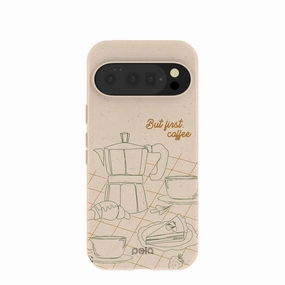 Matte Feel Protective Pattern Texture Seashell But First Google Pixel 10/10 Pro Case