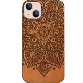 Floral Mandala 1 - Engraved Phone Case Glossy Finish Look