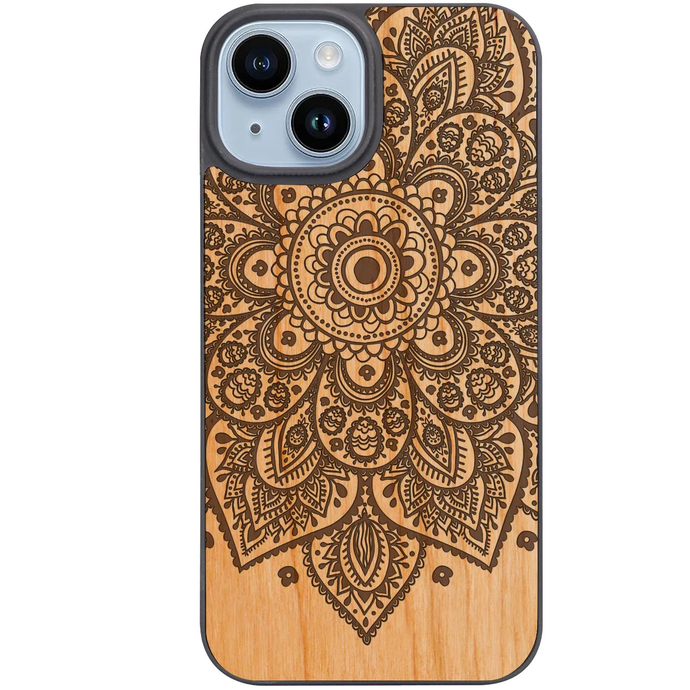 Floral Mandala 1 - Engraved Phone Case Unique Texture