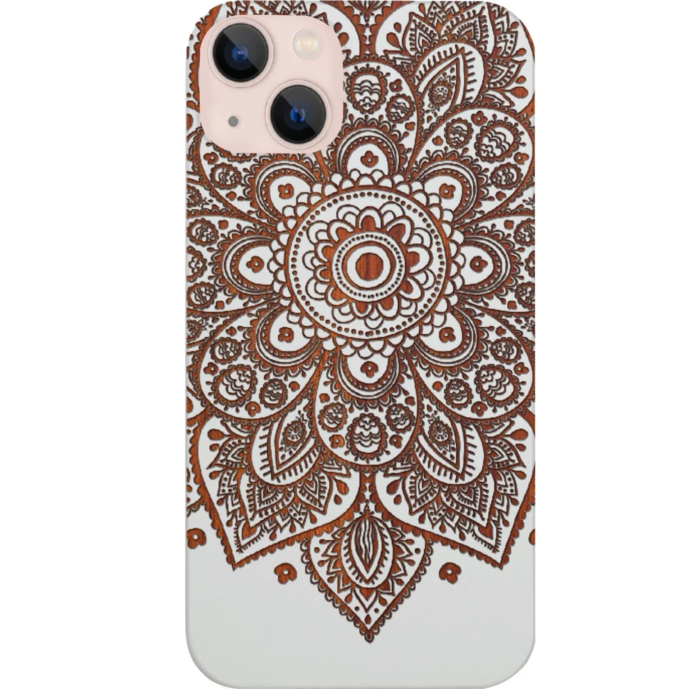 Floral Mandala 1 - Engraved Phone Case Water Resistant Customizable Option