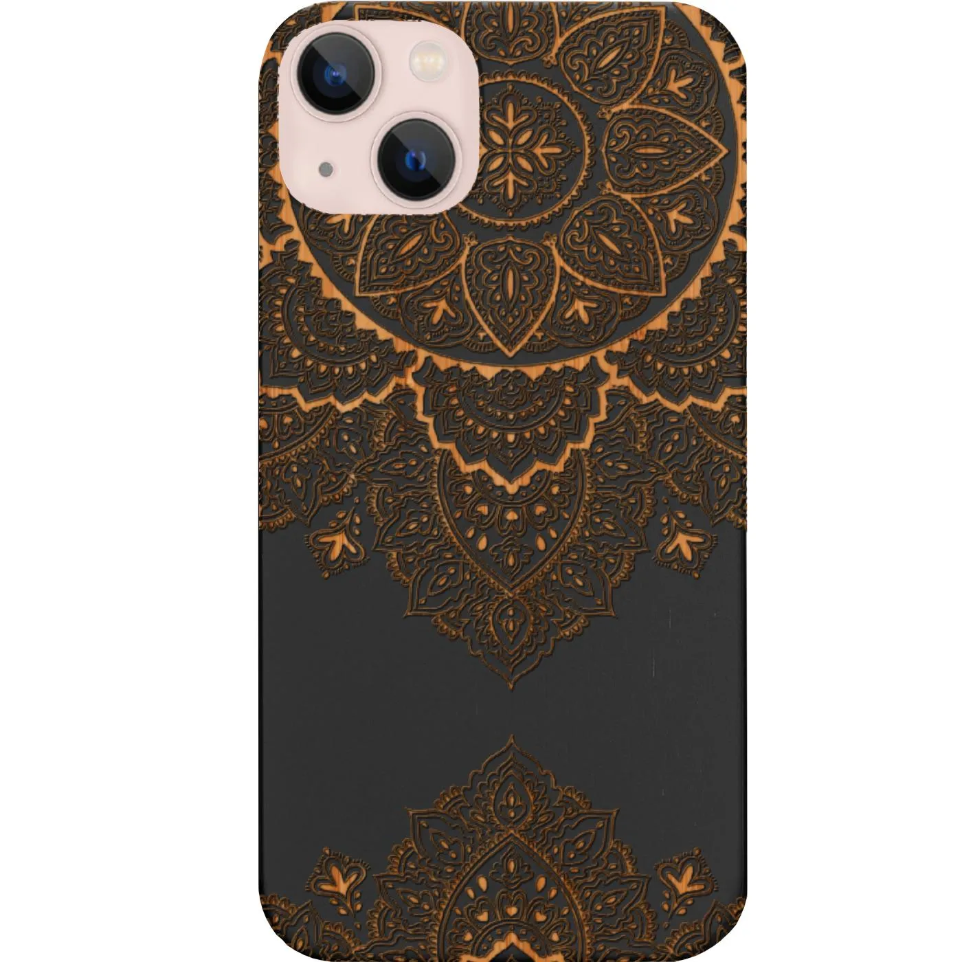 Floral Mandala 3 - Engraved Phone Case Comfort Design Layer Wireless Charging Compatible