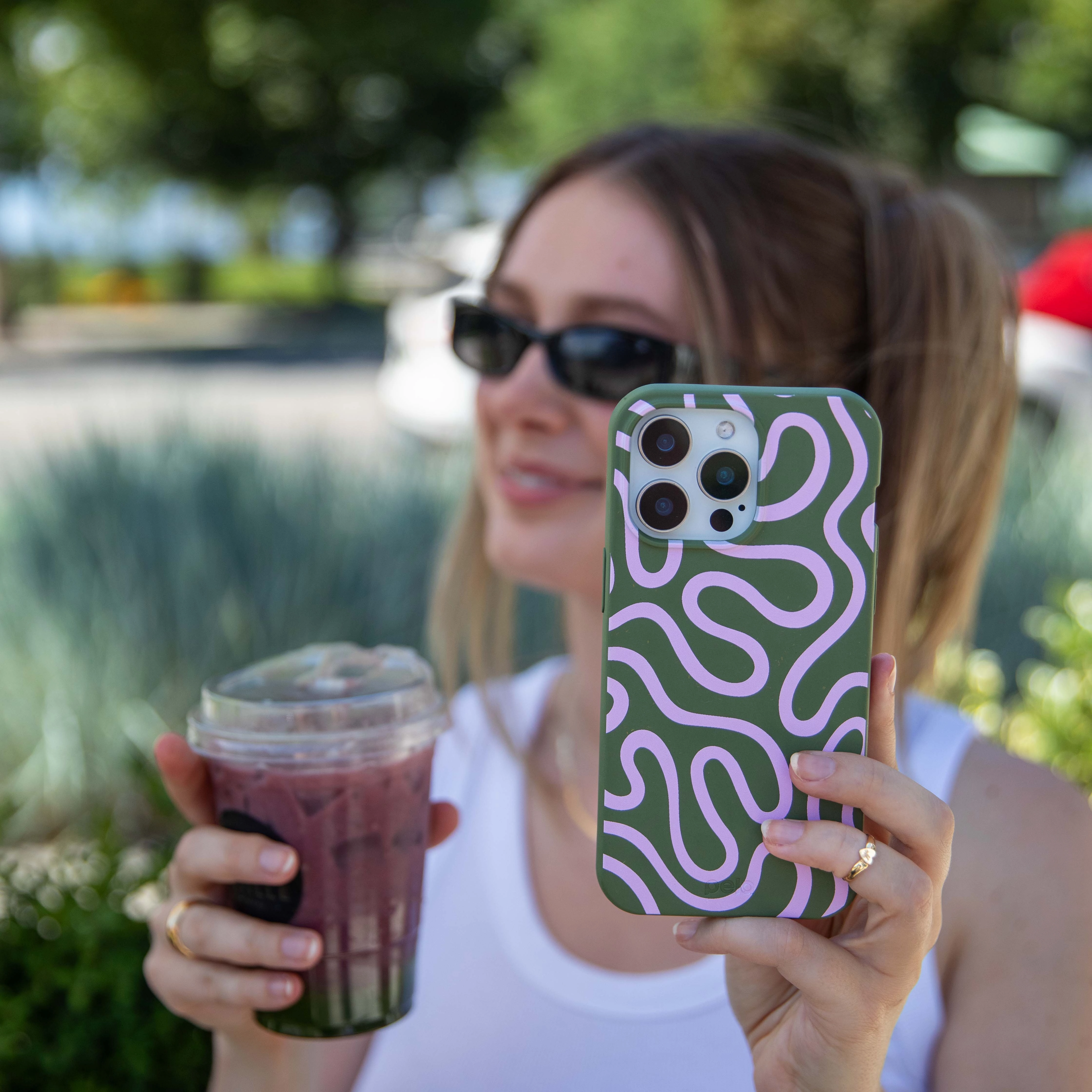 Outdoor Use daily accessory Forest Floor Cotton Curls iPhone 17 Pro Max Case