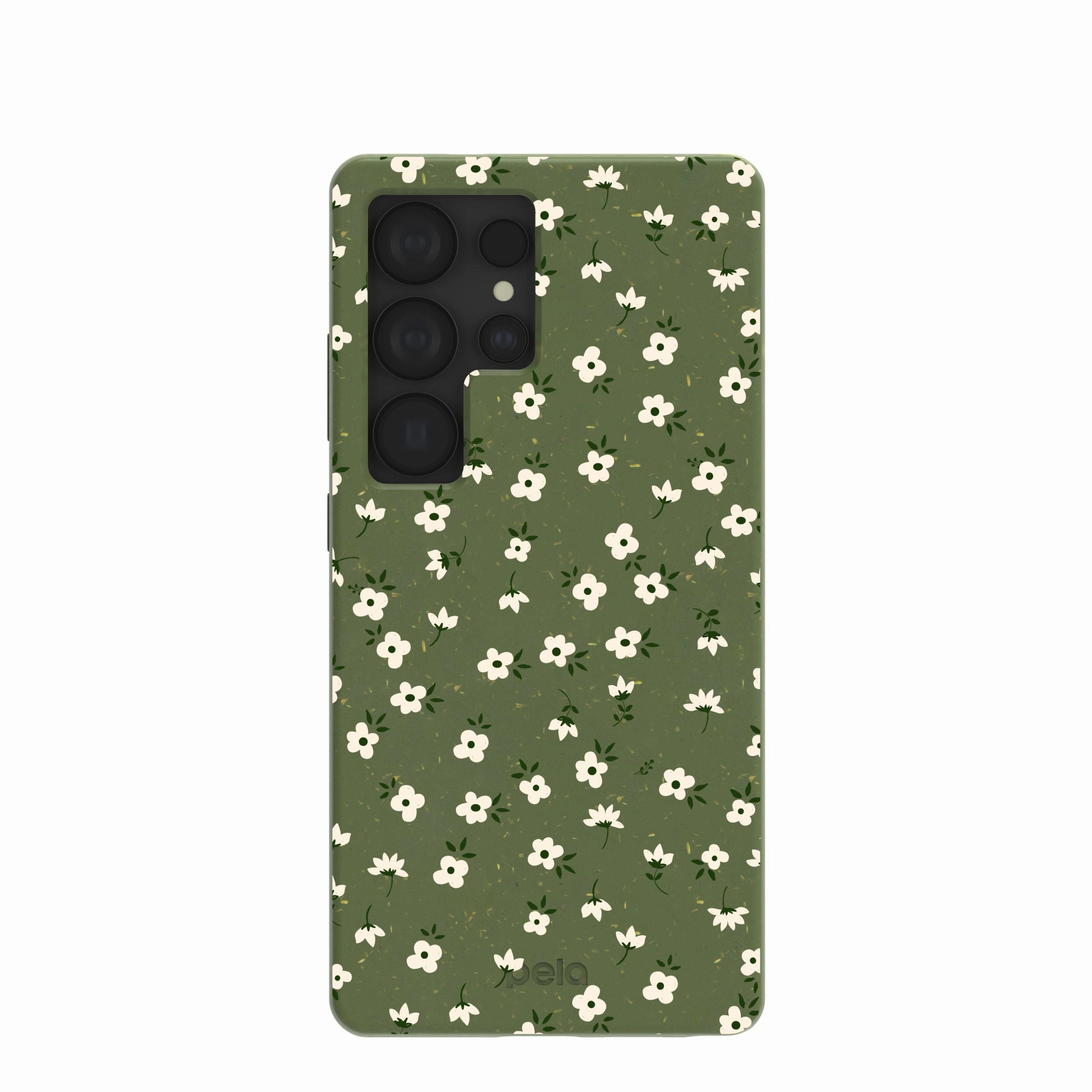 Trendy Texture Hybrid Grip Forest Floor Ditzy Greens Samsung Galaxy S25 Ultra Case