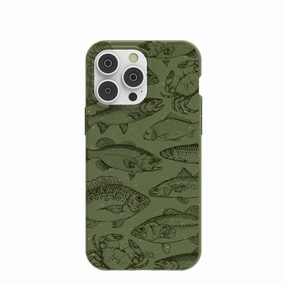 Forest Floor Fishing Lodge iPhone 14 Pro Max Case Polished Detail
