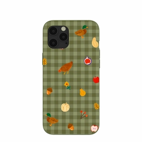 Slim Texture Forest Floor Harvest Folk iPhone 12 Pro Max Case