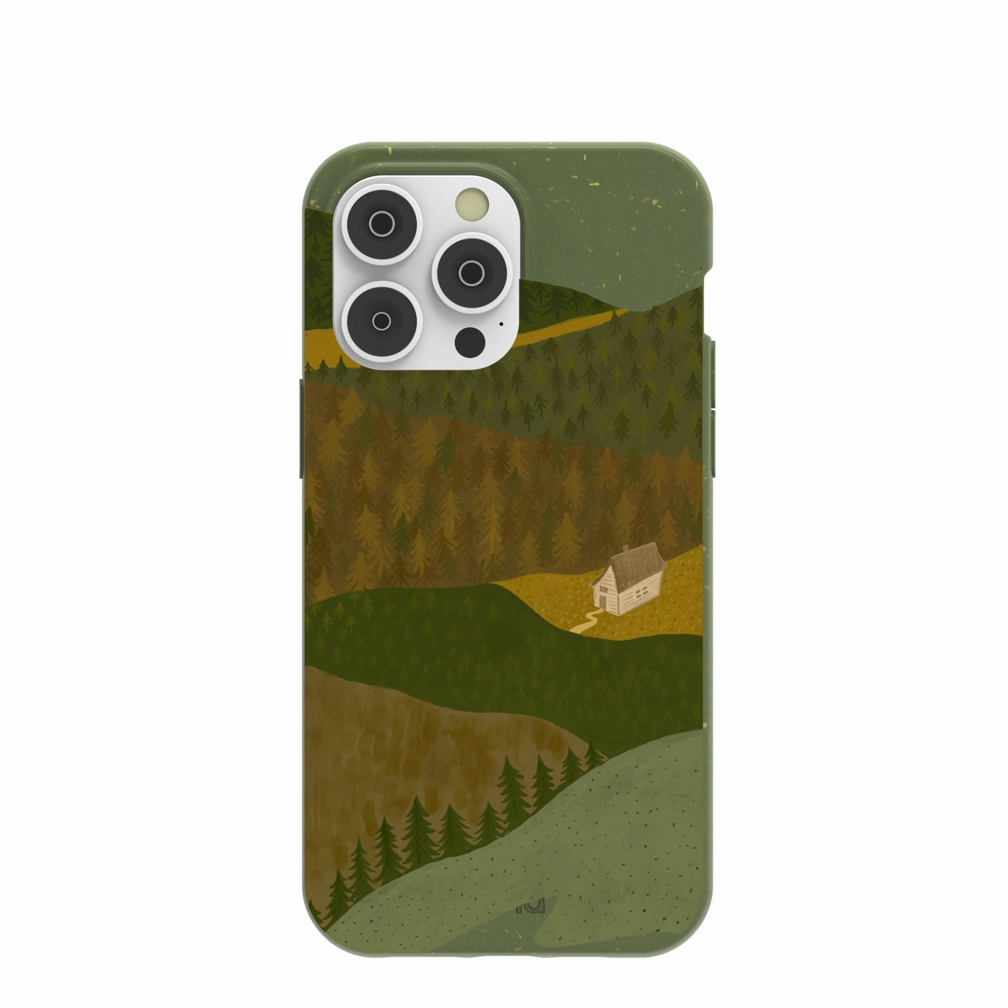 Matte Look Design Forest Floor Mountain Nest iPhone 14 Pro Max Case