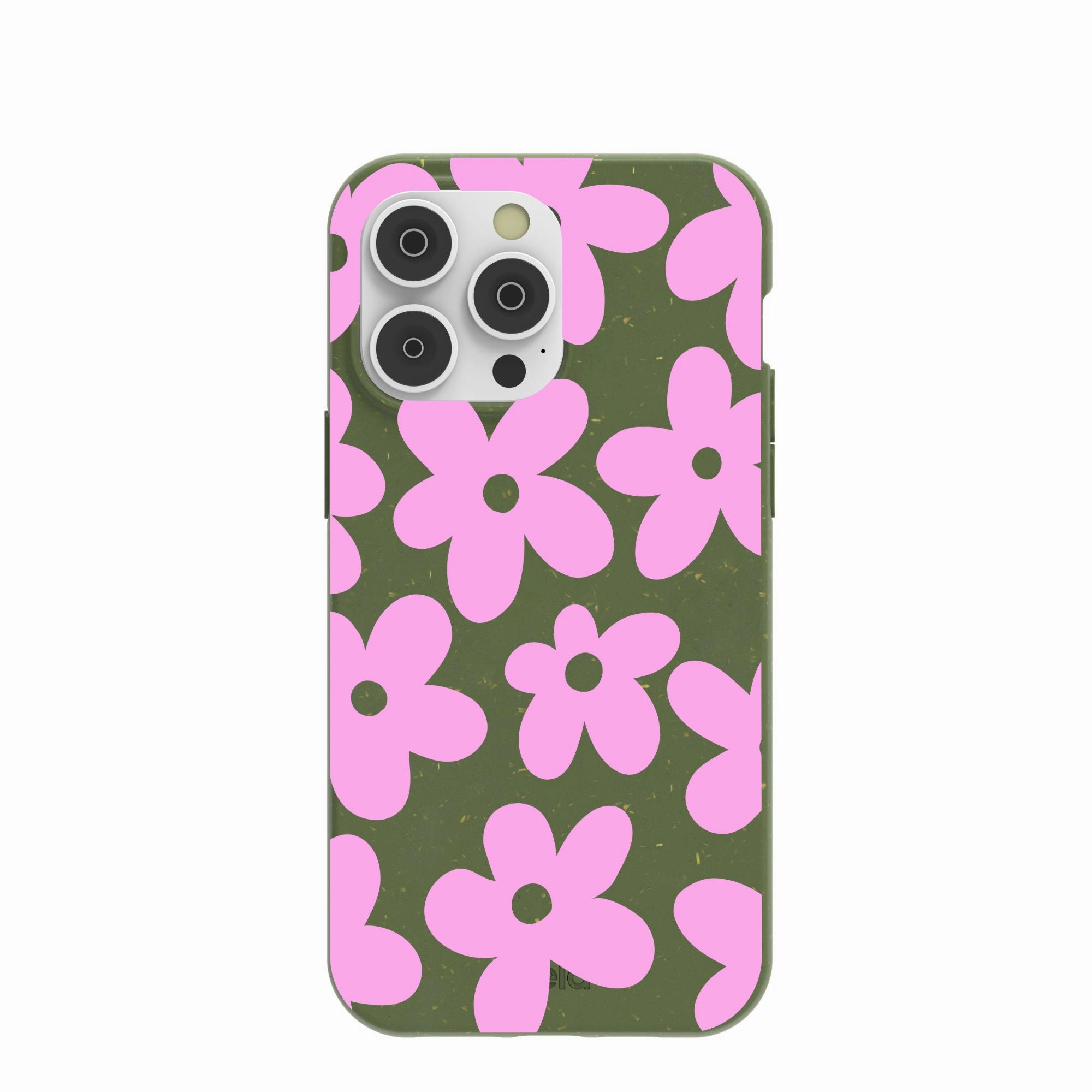 Forest Floor Pink Blooms iPhone 14 Pro Max Case Stylish Aesthetic Stylish Grip Texture