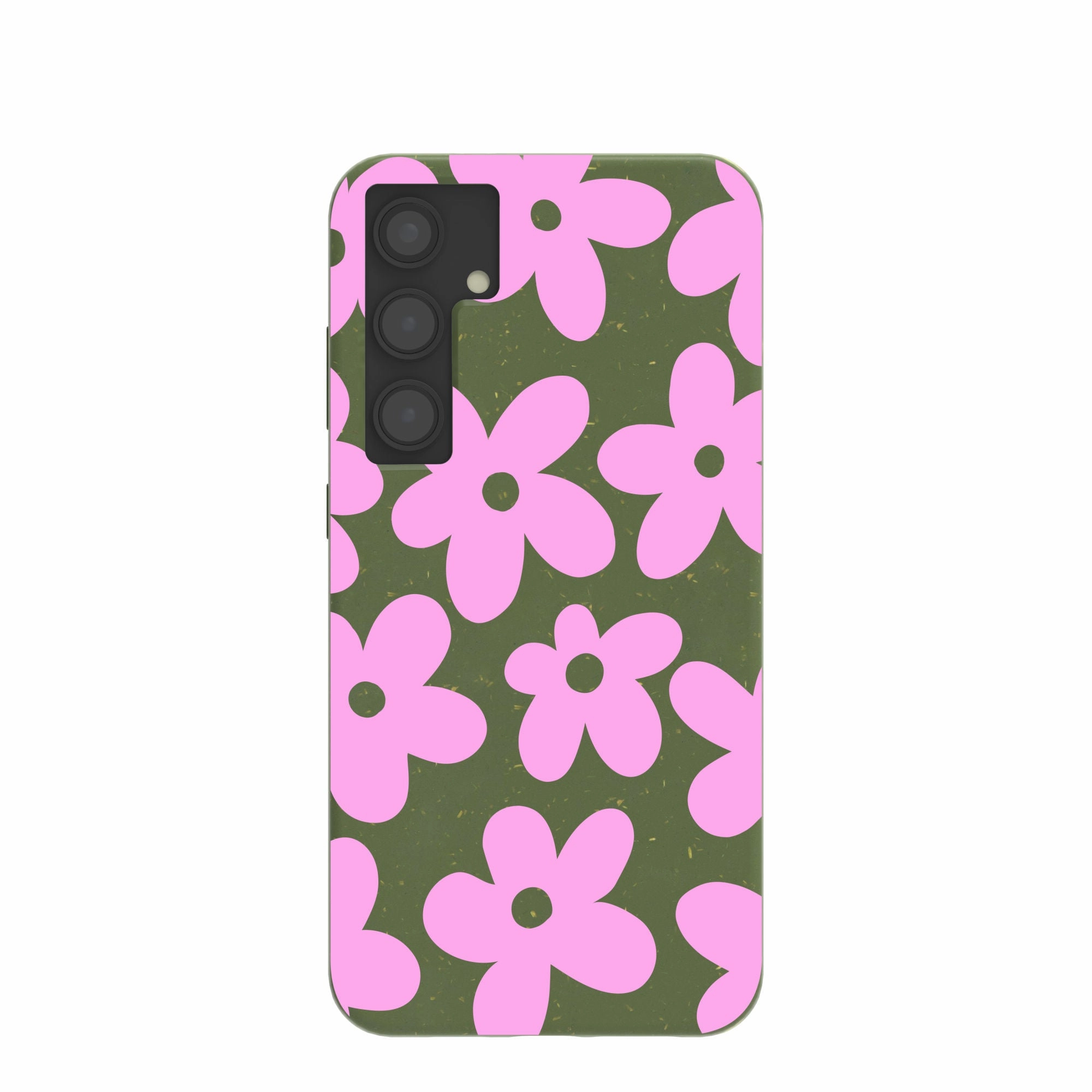 Rugged Edge Strong Corners Forest Floor Pink Blooms Samsung Galaxy S24 (Plus) Case