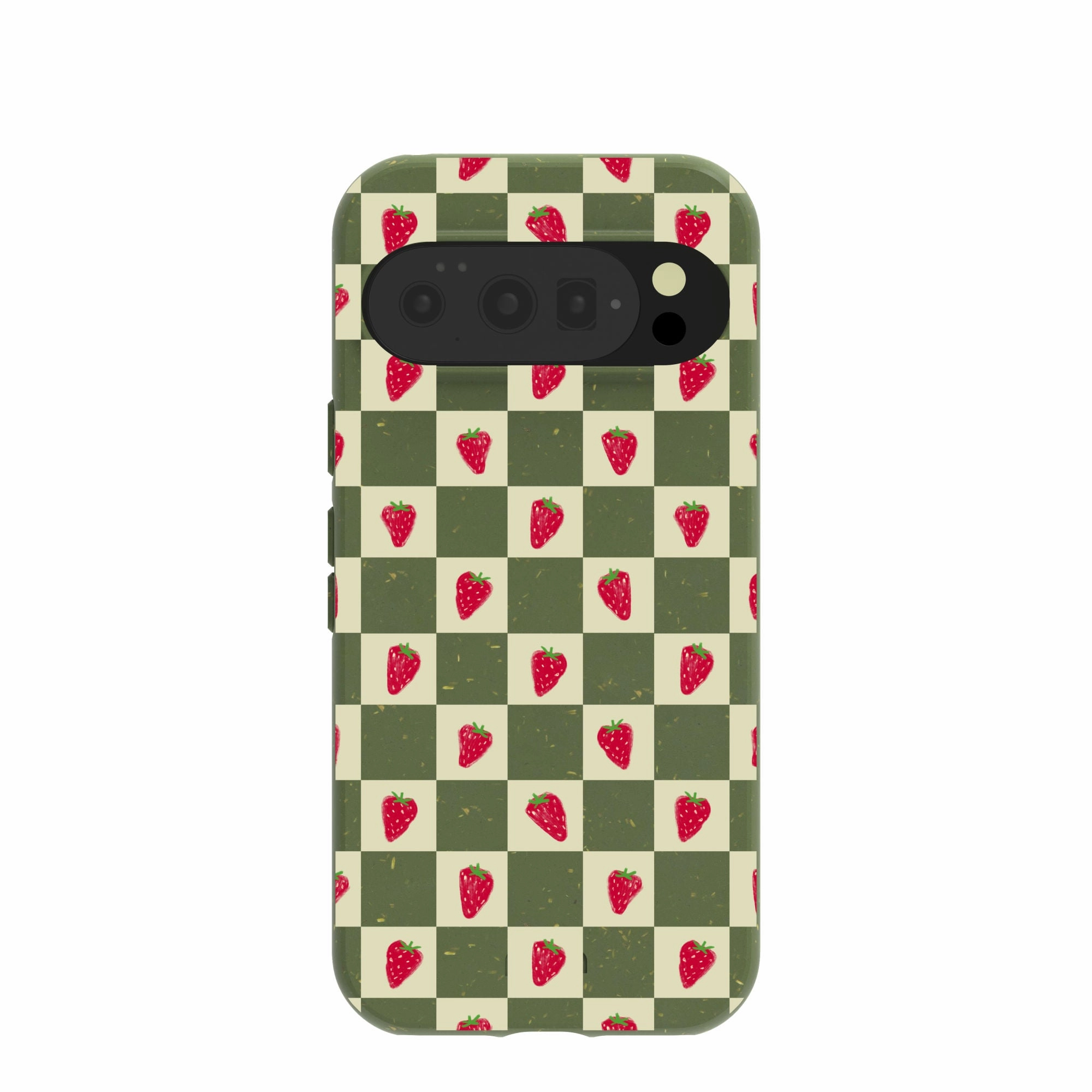 Forest Floor Strawberry Field Google Pixel 10/10 Pro Case Hybrid Pattern Rugged Finish