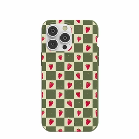Forest Floor Strawberry Field iPhone 14 Pro Max Case Sleek Finish