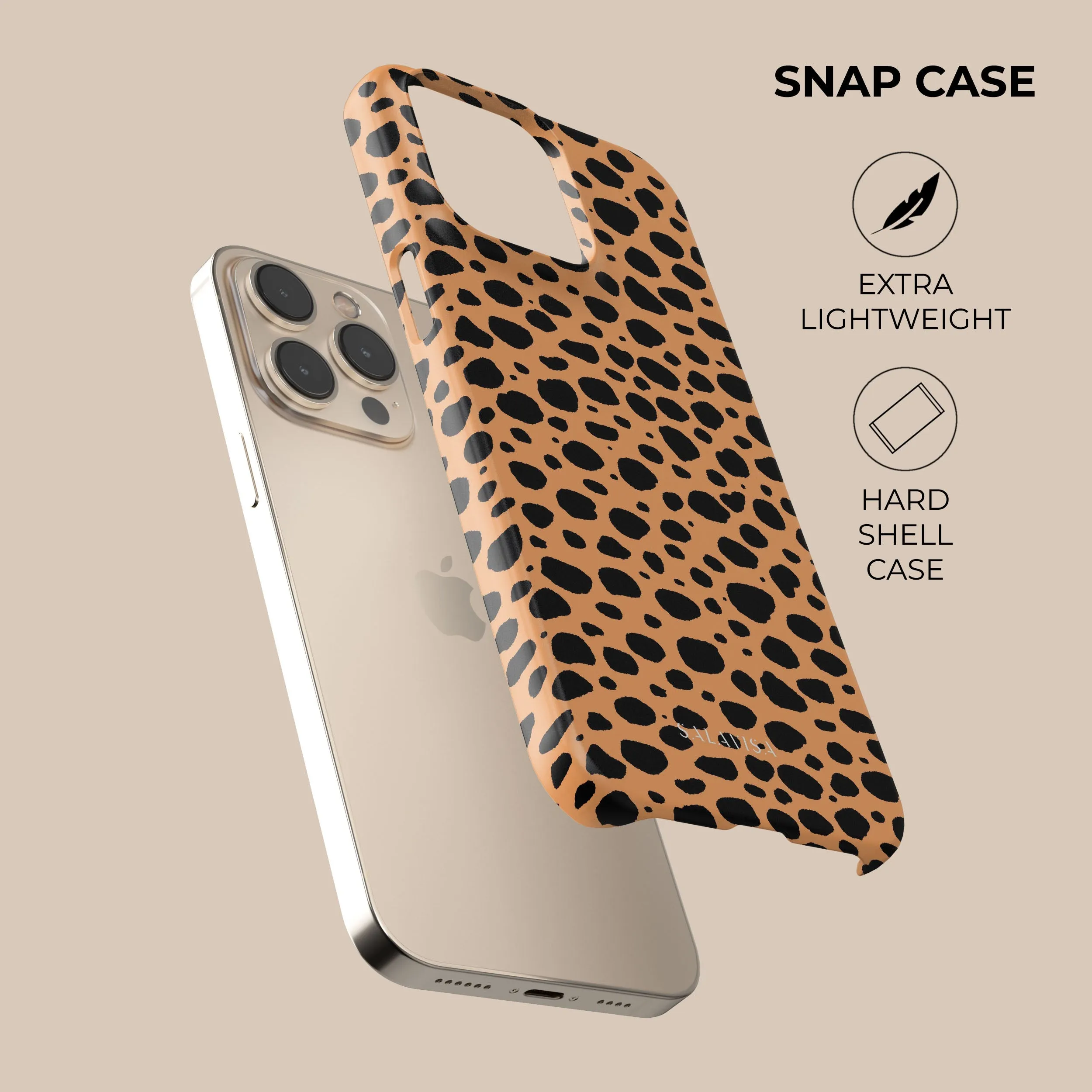 Free Cheetah Phone Case Matte Coating Minimal Comfort