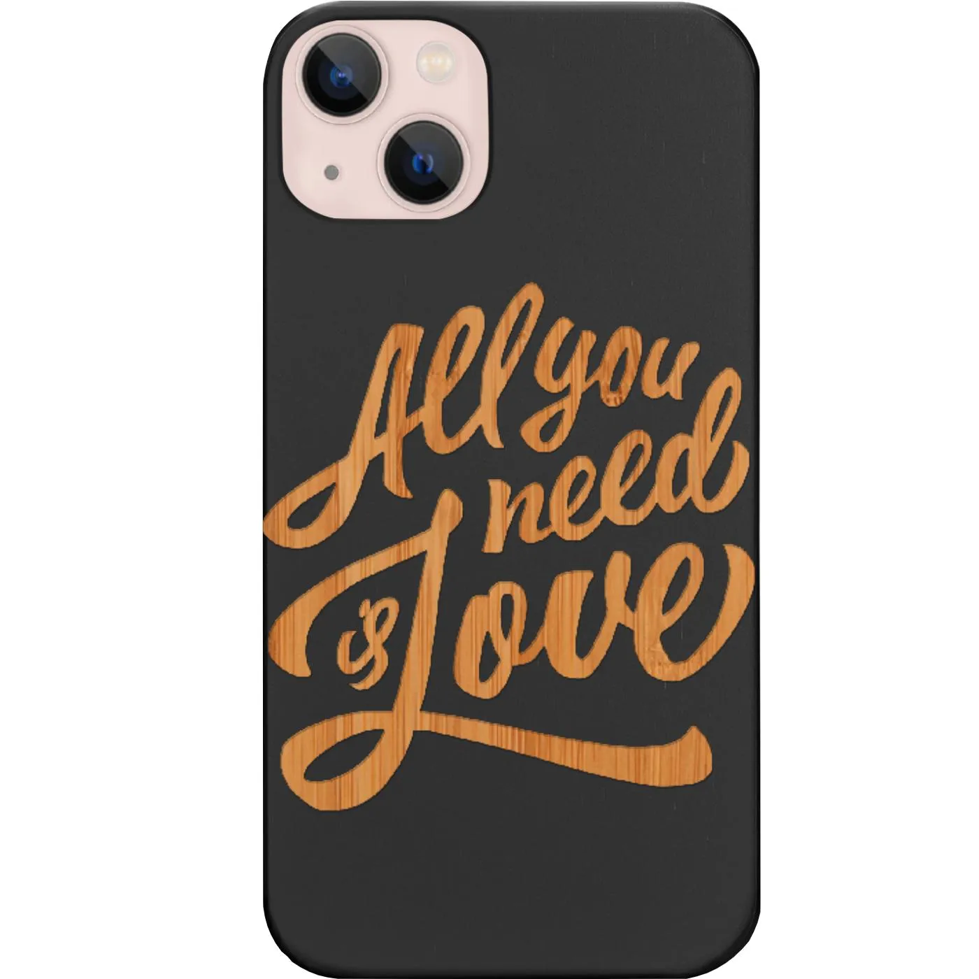Color Pattern All You Need Is Love - Engraved Phone Case