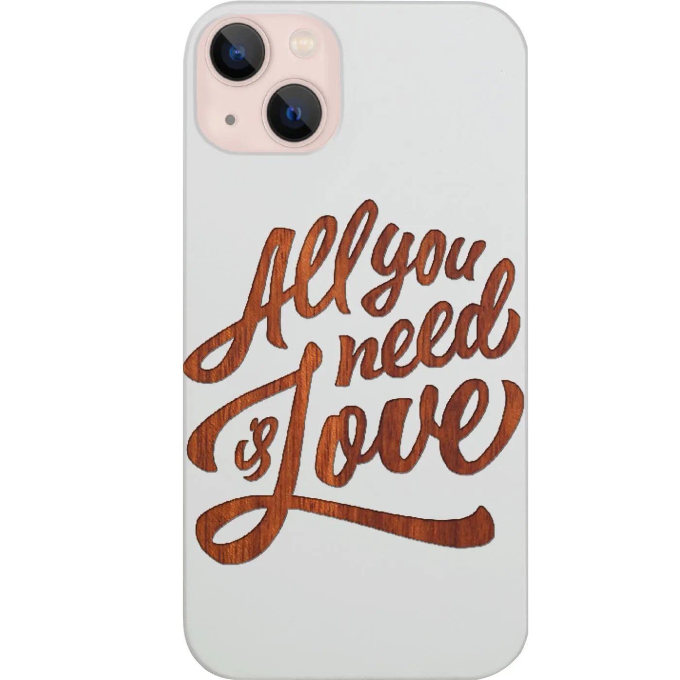 Travel Essential Modern Texture Look All You Need Is Love - Engraved Phone Case