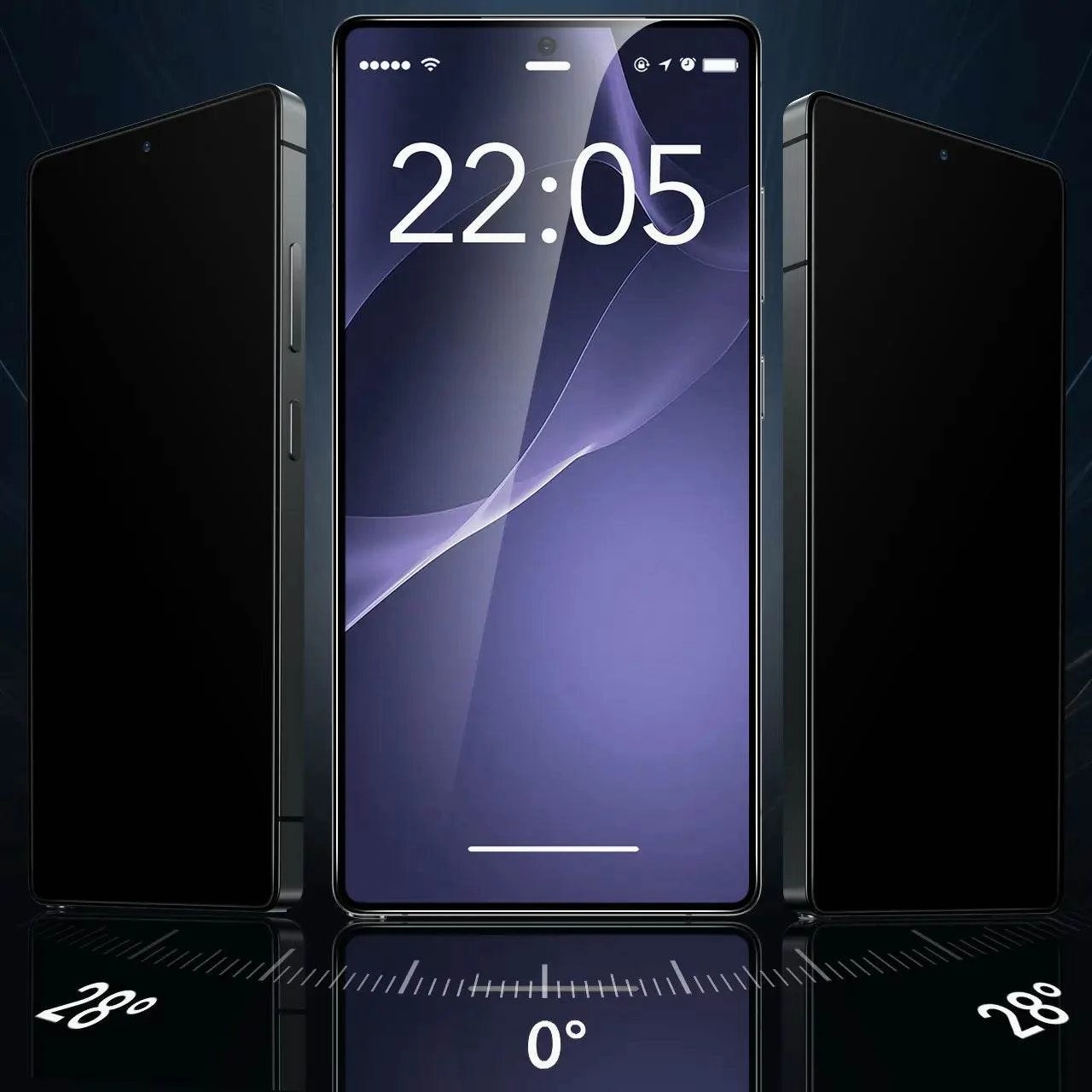 Light Build Premium Look Galaxy S25 Series Privacy Tempered Glass [ Anti - Spy Glass]