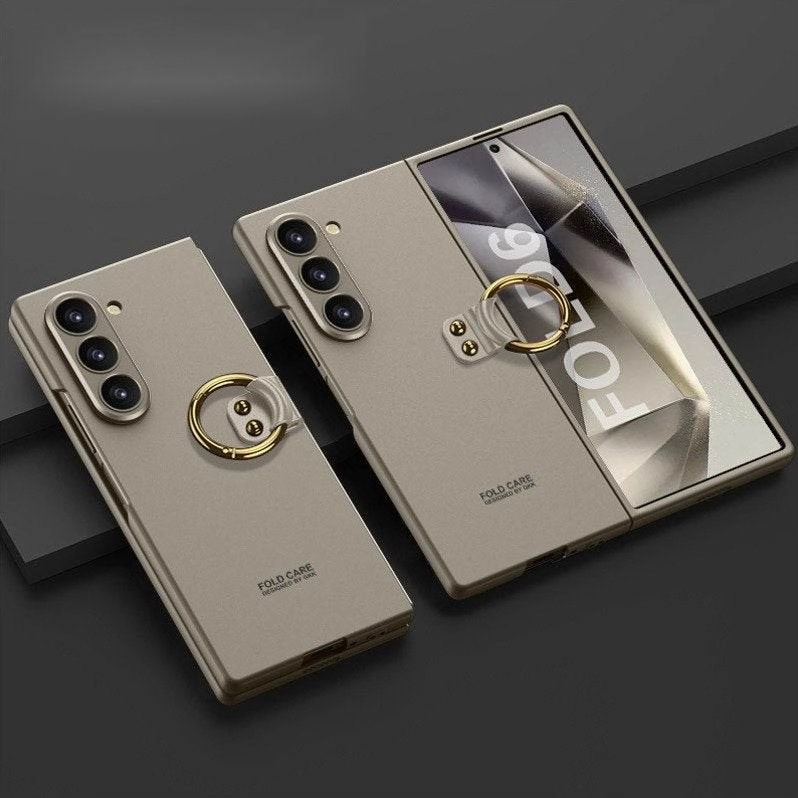 Galaxy Z Fold6 Business Elite Ring Folding Case Light Frame Modern Minimalism