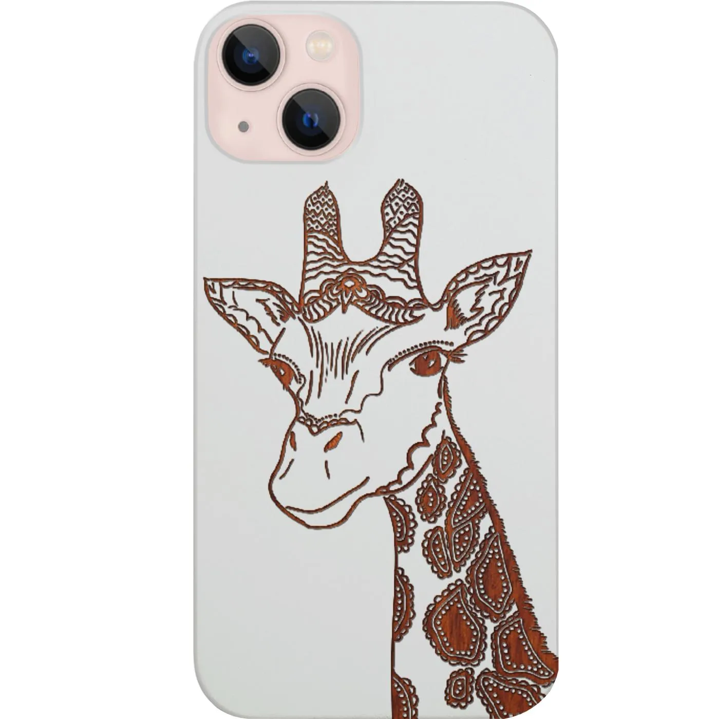 Strong Surface Giraffe Head - Engraved Phone Case