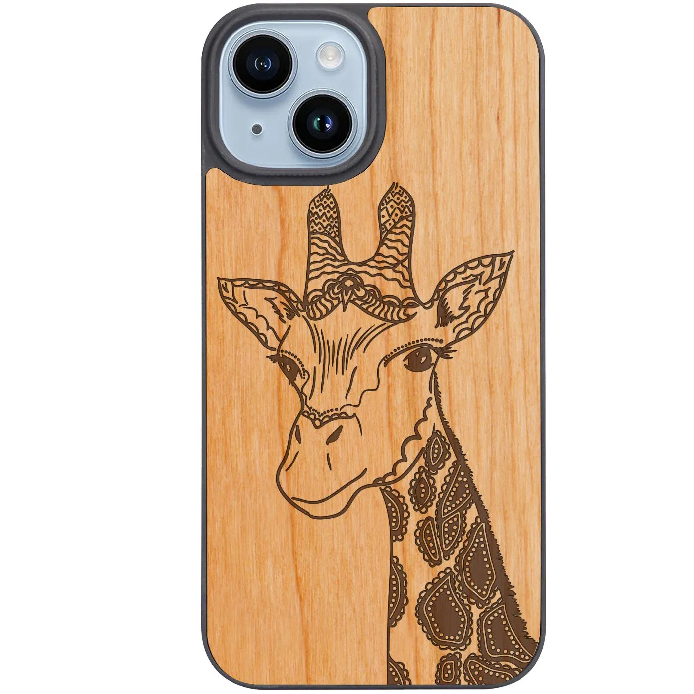 Giraffe Head - Engraved Phone Case Fashion Statement