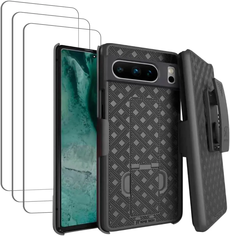 soft look Google Pixel 8 Pro Belt Clip Holster Phone Case