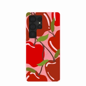 Crystal Finish Wireless charging Bubblegum Pink Apple of My Eye Samsung Galaxy S25 Ultra Case