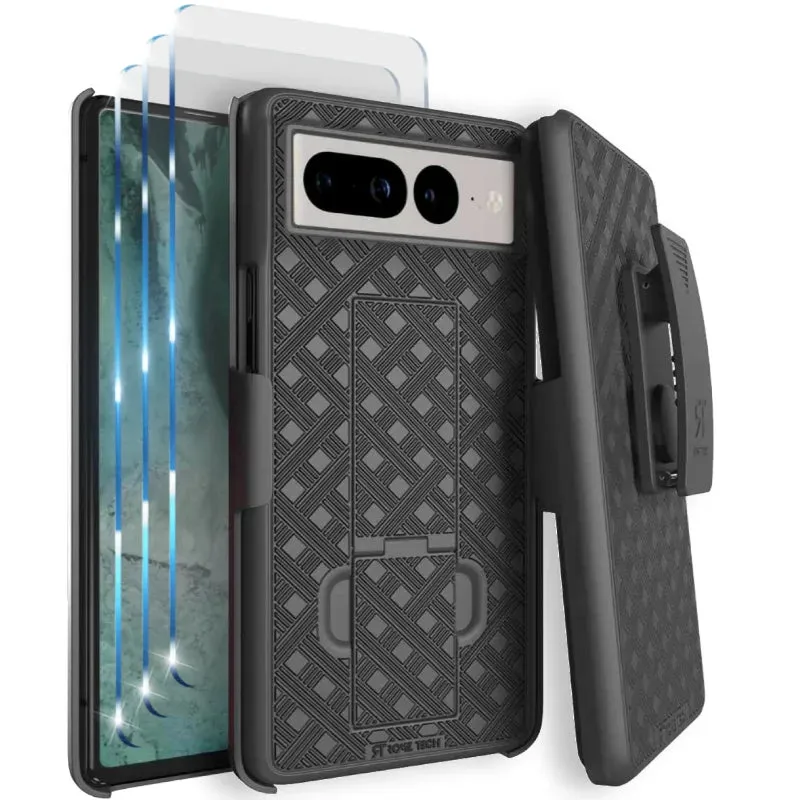 Durable Pattern Fashion Forward Google Pixel 7 Pro Belt Clip Holster Phone Case