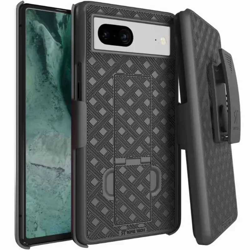 Google Pixel 7a Belt Clip Holster Phone Case Smooth Form Texture