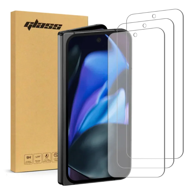 Elegant Texture Layer Google Pixel 9 Pro Fold Tempered Glass Screen Protector 3 Per Pack