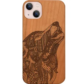 Light Frame Gray Wolf - Engraved Phone Case