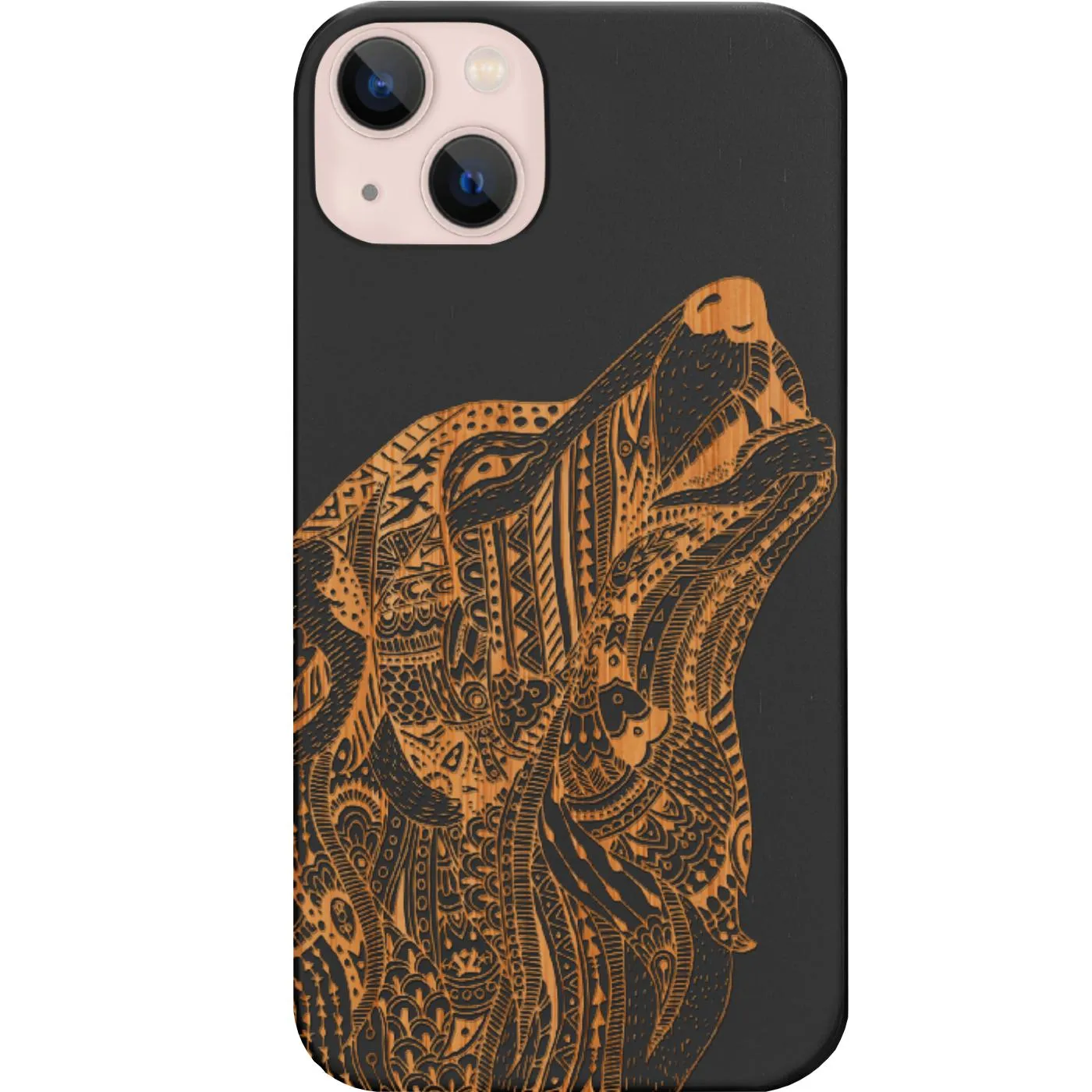 Gray Wolf - Engraved Phone Case Color Gradient